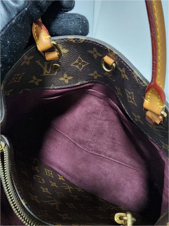 Authentic LOUIS VUITTON Monogram Canvas Montaigne MM Bag Brown - Picture 5 of 13